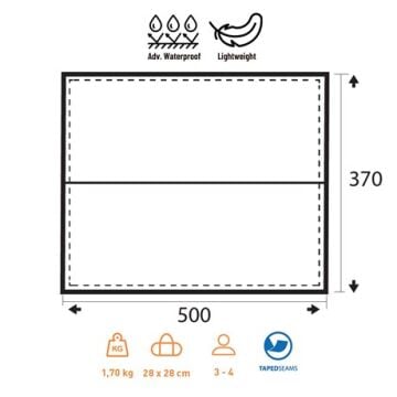 Trimm Trace XL 370x500 Outdoor Tarp - Kum Rengi