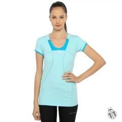 Gore-Tex Bayan T.Mavi ProDryFit Outdoor, Koşu, Fitness Tişört
