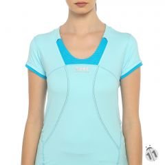 Gore-Tex Bayan T.Mavi ProDryFit Outdoor, Koşu, Fitness Tişört