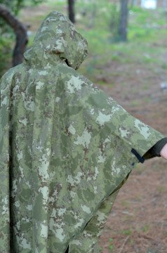 Bushlove Ribstop Camo Panço Tarp Kamuflaj Barınak Yağmurluk Askeri Bushcraft