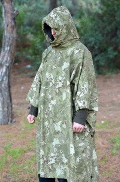 Bushlove Ribstop Camo Panço Tarp Kamuflaj Barınak Yağmurluk Askeri Bushcraft
