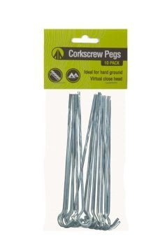 Summit Corkscrew Pegs 18cm Tirbuşon Çadır Kazığı 10'lu Paket Alu