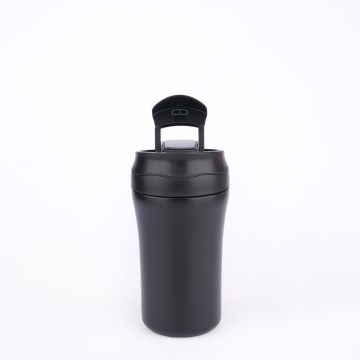 Milo Coven 380 ML Pipetli Çelik Termos Siyah
