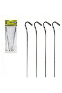 Summit 23cm/6mm Kuvvetli Çelik Çadır Kazığı 4'lü Paket Alu