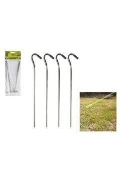 Summit 23cm/6mm Kuvvetli Çelik Çadır Kazığı 4'lü Paket Alu