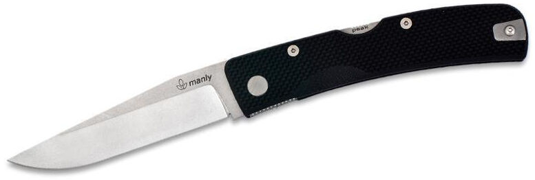Manly PES90VBTH Peak CPM S90V Black (two hands opening) Çakı