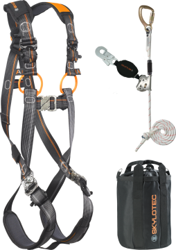 Skylotec Roofer Kit Comfort M XXL Antrasit Turuncu Siyah Çatı Çalışmaları Düşüş Koruma Seti