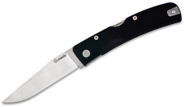 Manly PE14C28NBTH Peak 14C28N Black (two hands opening) Çakı