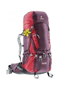 DEUTER   Aircontact 60 + 10 SL Sırt Çantası Aubergine-Cranberry