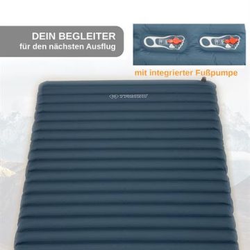 Trimm Jetta Çift Kişilik Şişme Mat - Mavi