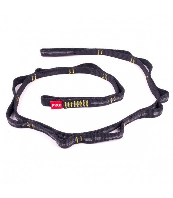 Roca Fixe DAISY CHAIN 16 mm 130cm.Perlon Askı Antracite-Yellow