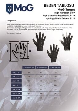 MOG Target High Abrasion Ergoshield Eldiven