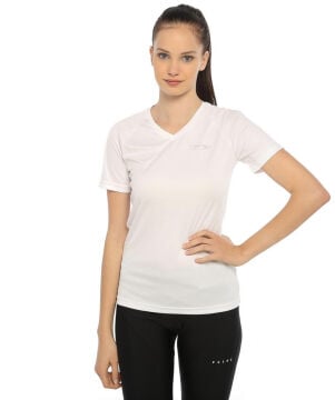 Take Off DryFit Beyaz Profesyonel Bayan Sporcu Tişört