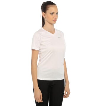Take Off DryFit Beyaz Profesyonel Bayan Sporcu Tişört