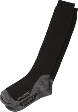 Everest U Winter Sock Extreme Termal Çorap Uzun Konçlu Gri-Siyah - 1006