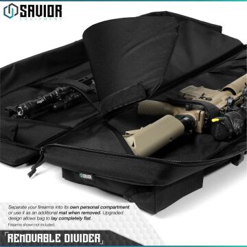SAVIOR URBAN WARFARE Çift Kapasiteli Tüfek Çantası 42'' (Siyah)