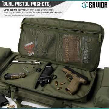SAVIOR URBAN WARFARE Çift Kapasiteli Tüfek Çantası 46'' (K.Yeşil)