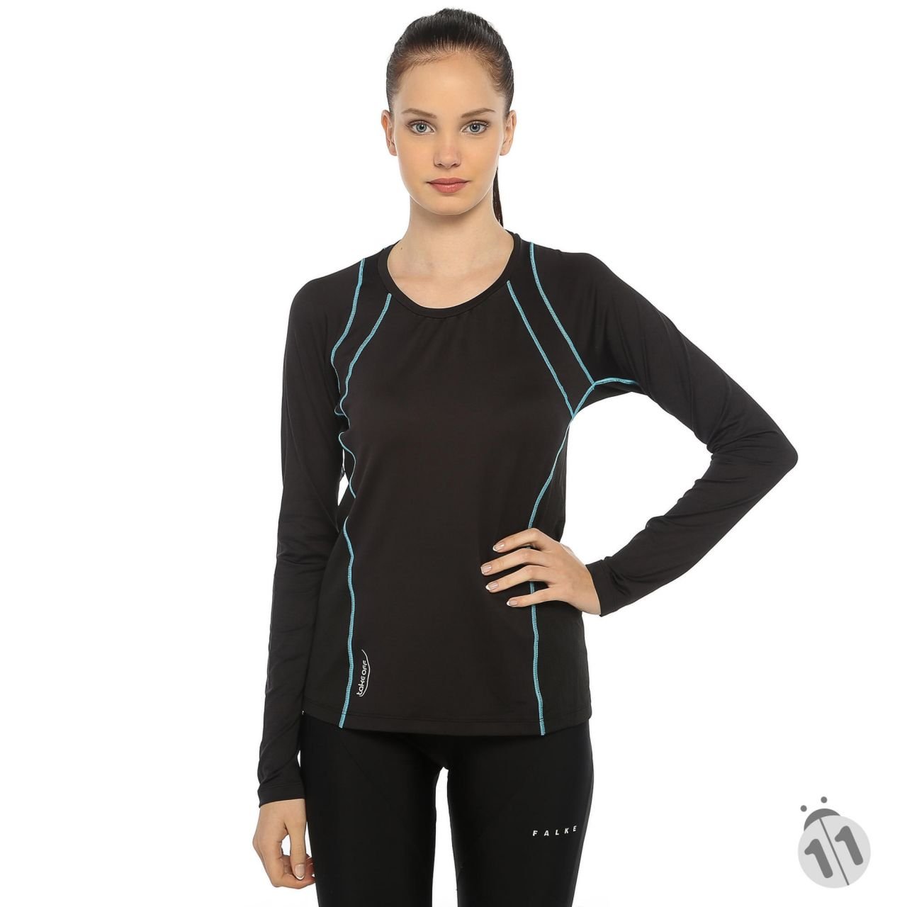 Take Off DryFit Siyah Uzun Kol Profesyonel Bayan Sporcu Tişört