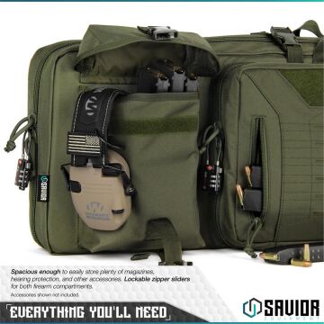 SAVIOR URBAN WARFARE Çift Kapasiteli Tüfek Çantası 51'' (K.Yeşil)