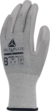 Delta Plus VENICUTB08 Gri 3'lü Paket B Seviyesi Kesilmeye Dayanıklı PU Kaplı İş Eldiveni EN 388 EN 407 ANSI/ISEA 105-2024