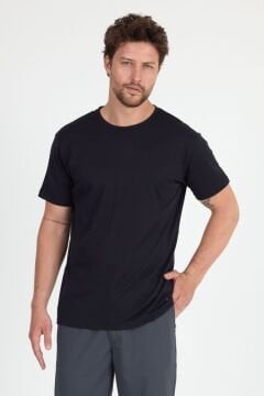Woolona %100 Merinos Yünü Erkek T-Shirt Siyah