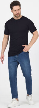 Woolona %100 Merinos Yünü Erkek T-Shirt Siyah