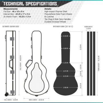 SAVIOR ULTIMATE GUITAR Tekli Tüfek Çantası (Siyah)