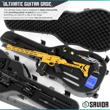 SAVIOR ULTIMATE GUITAR Tekli Tüfek Çantası (Gri)