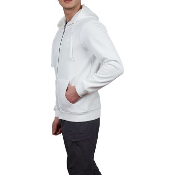 Alpinist Covert Tam Fermuarlı Erkek Sweatshirt Ekru