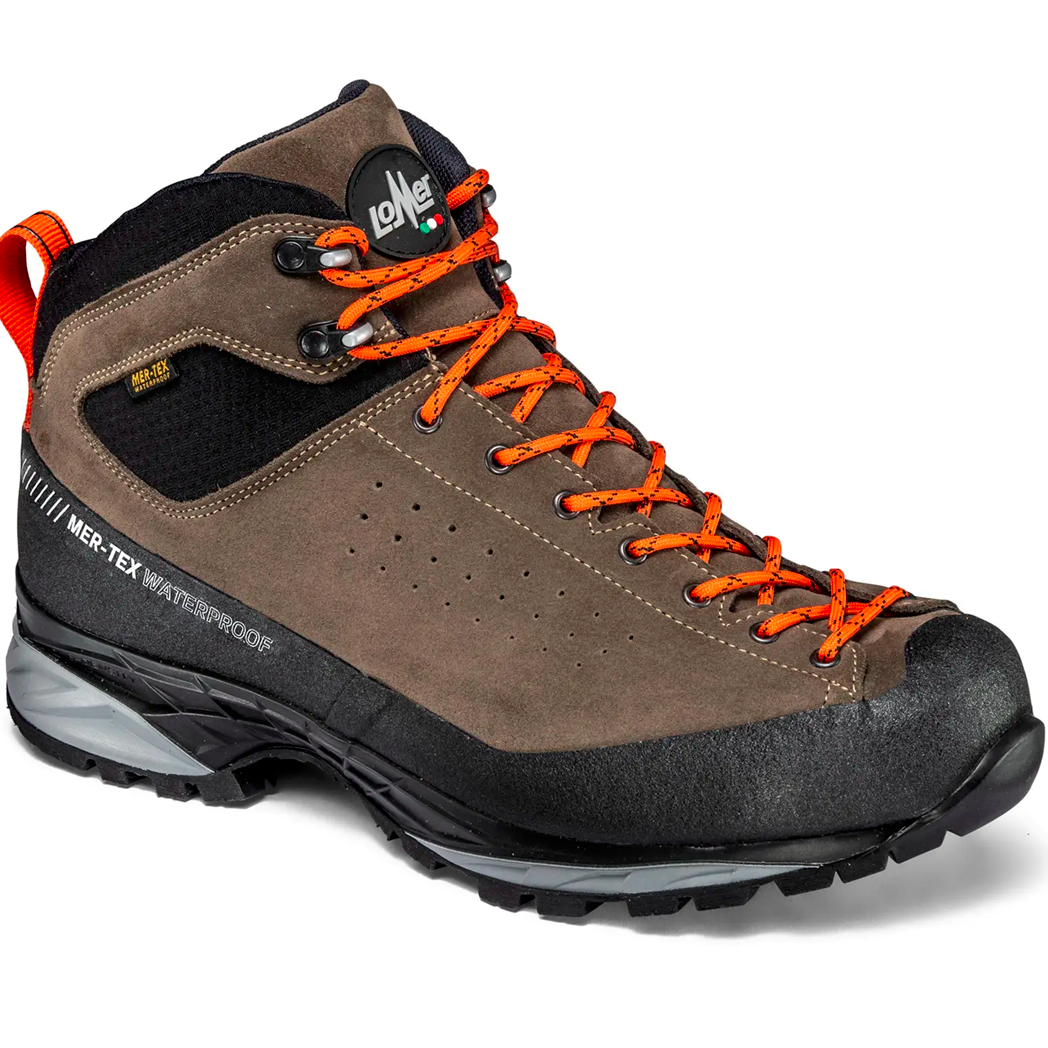Lomer Italy Marmolada Mid MTX Waterproof Vibram Full Çarşak Bot Saloon Kahverengi