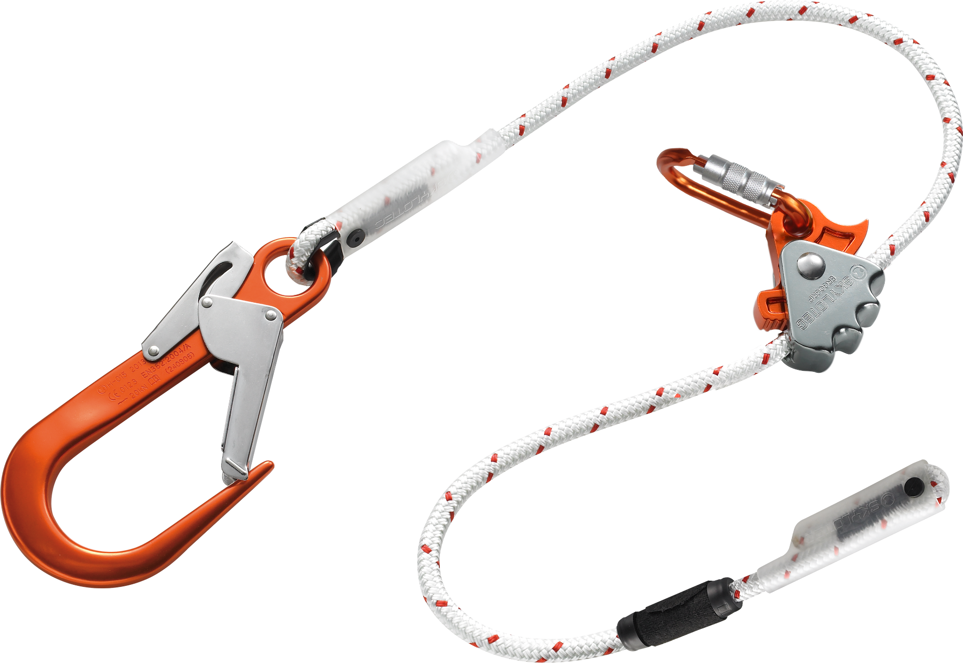 Skylotec Ergogrip SK12 L0205 Kırmızı Beyaz Konumlandırma Halatı EN 358
