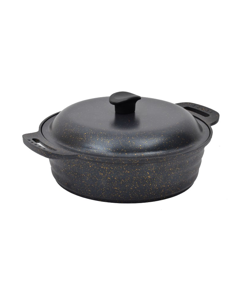 Nurgaz Granit  Döküm Kamp Tenceresi 28 Cm