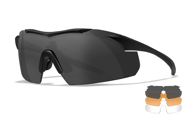 WILEY X VAPOR 2.5 Balistik Gözlük (3 Lens)