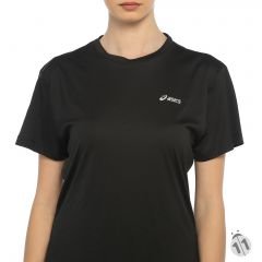 Asics DuoTech Performans DryActive Bayan Black Kısa Kollu Sporcu Body