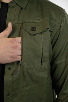 Bushlove Four Season Tactical Taktik Gömlek Green Yeşil Large