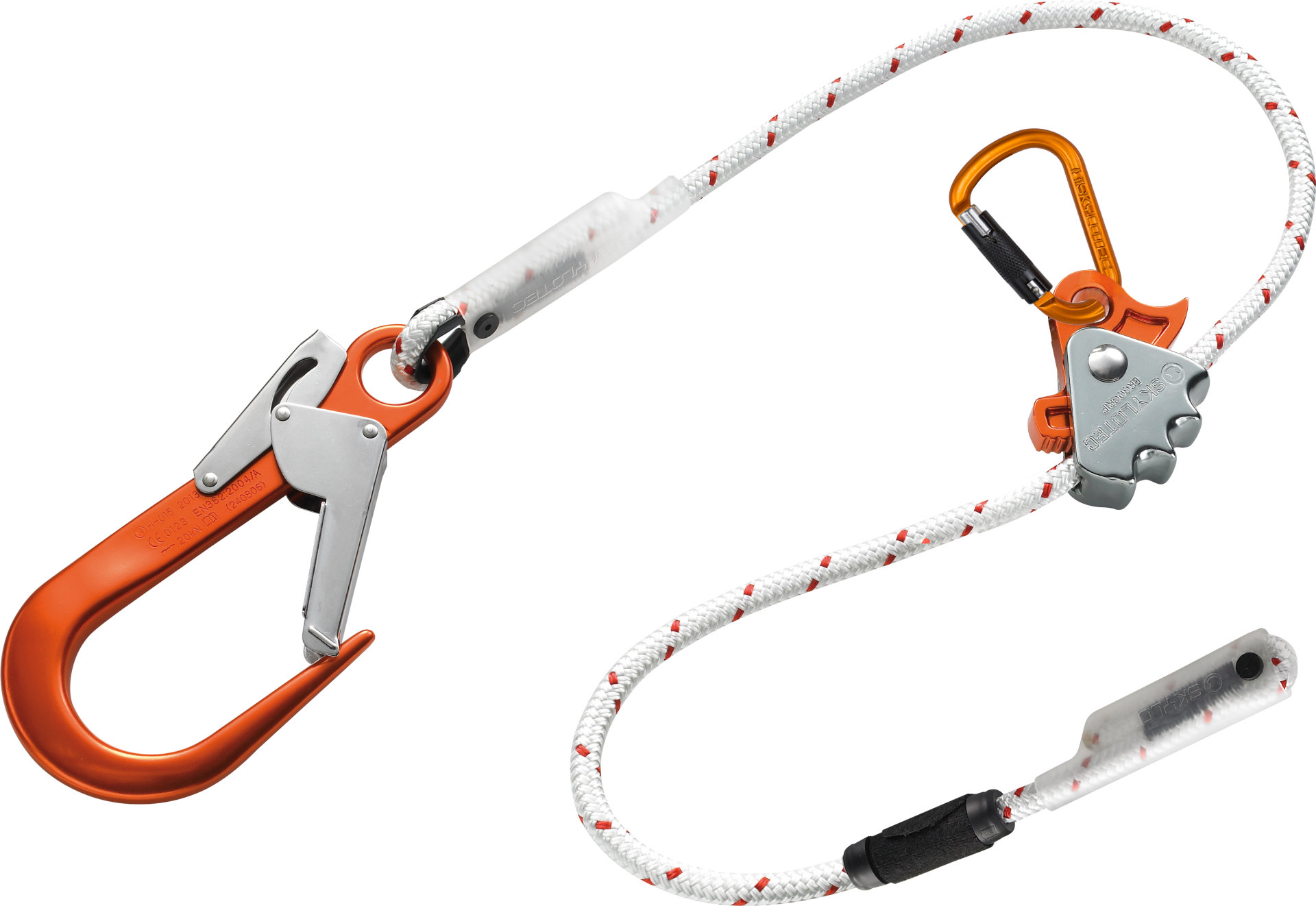 Skylotec Ergogrip SK12 FS90 PassO Tri 2 Metre Kırmızı Beyaz Konumlandırma Halatı EN 358