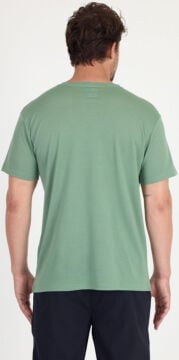 Woolona %100 Merinos Yünü Erkek T-Shirt Yeşil