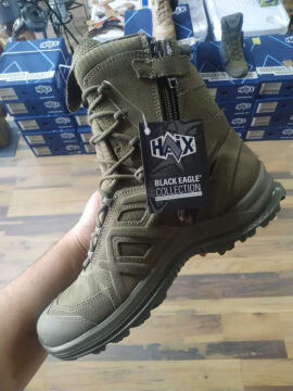 Haix Black Eagle Athletic 2.0 V High Sidezipper Fermuarlı Sage Yeşil Askeri Taktik Bot 330084