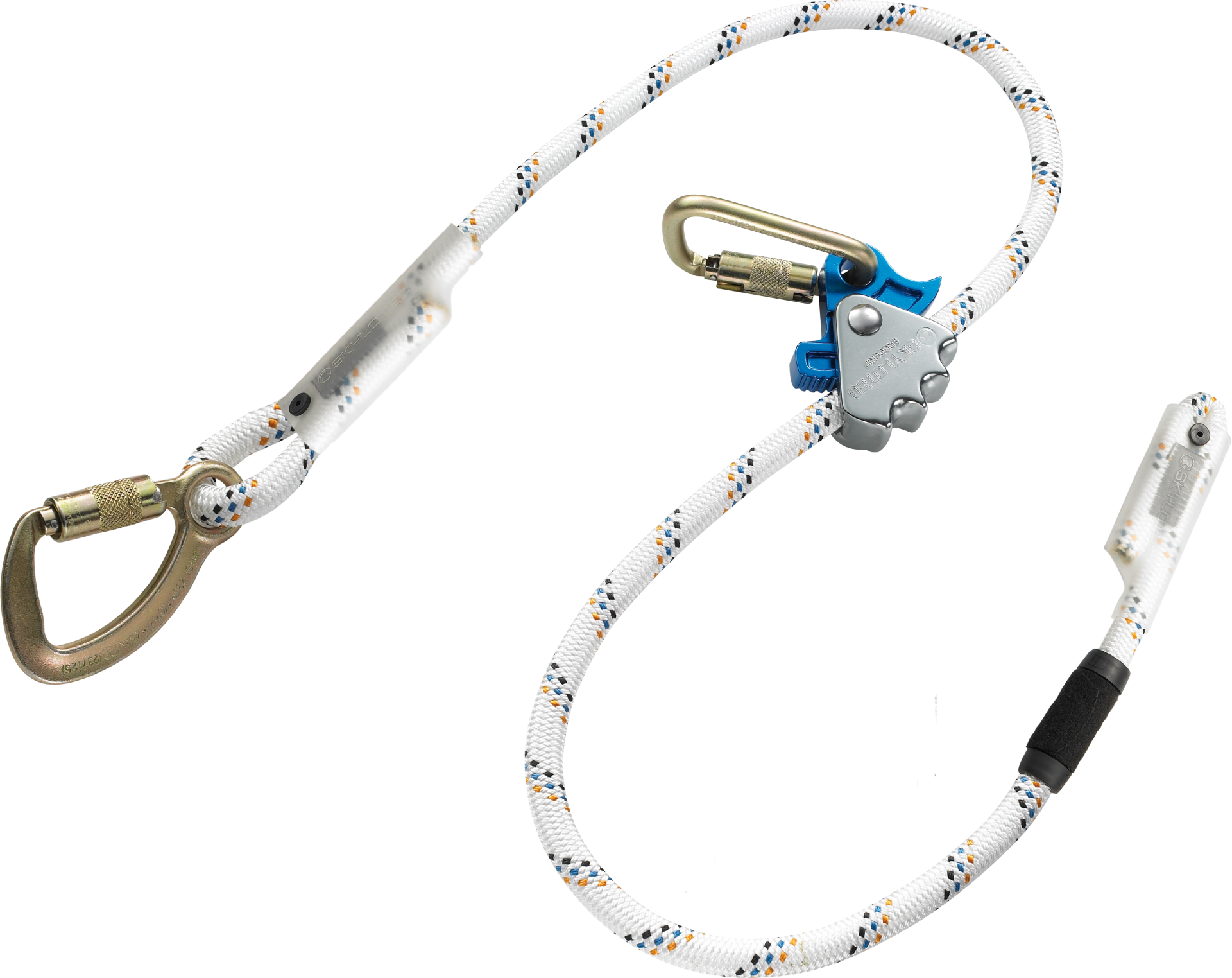 Skylotec Ergogrip SK16 Kobra Tri Steel D Tri Mavi Turuncu Siyah Beyaz Konumlandırma Halatı EN 358