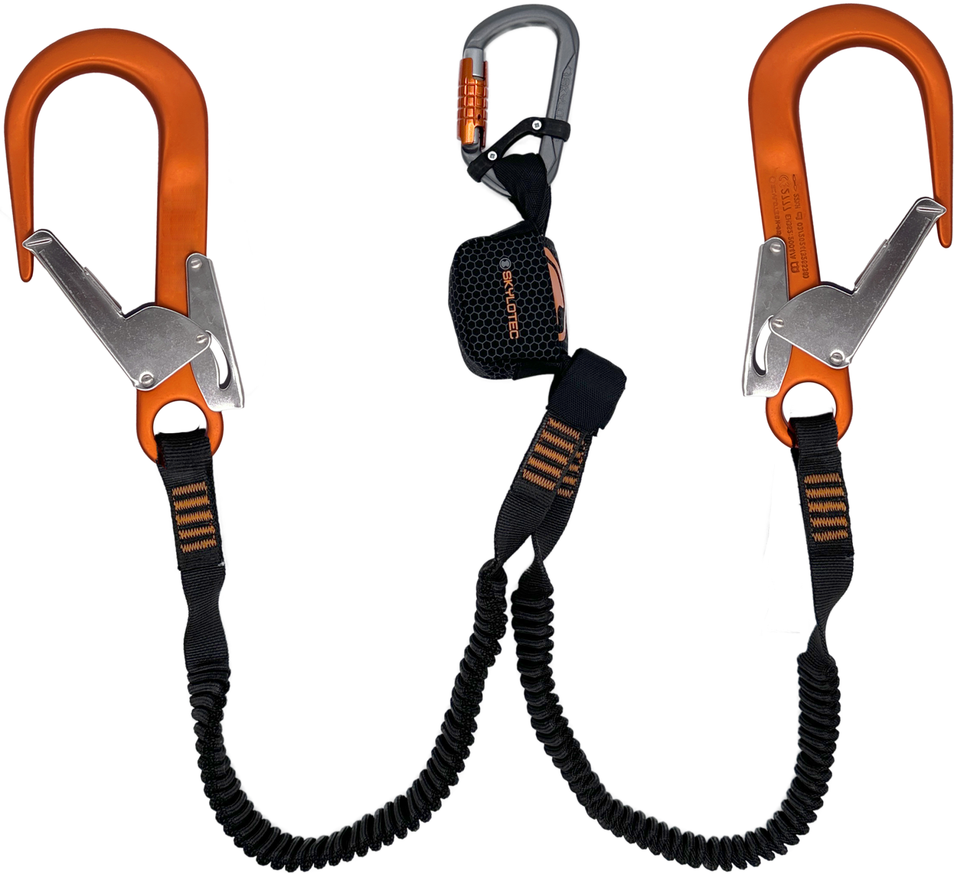 Skylotec Nanolink Flex Y Fs90 Alu Konnektörlü Şok Emicili Çift Kollu Lanyard EN 355