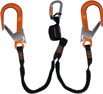 Skylotec Nanolink Flex Y Fs90 Alu Konnektörlü Şok Emicili Çift Kollu Lanyard EN 355