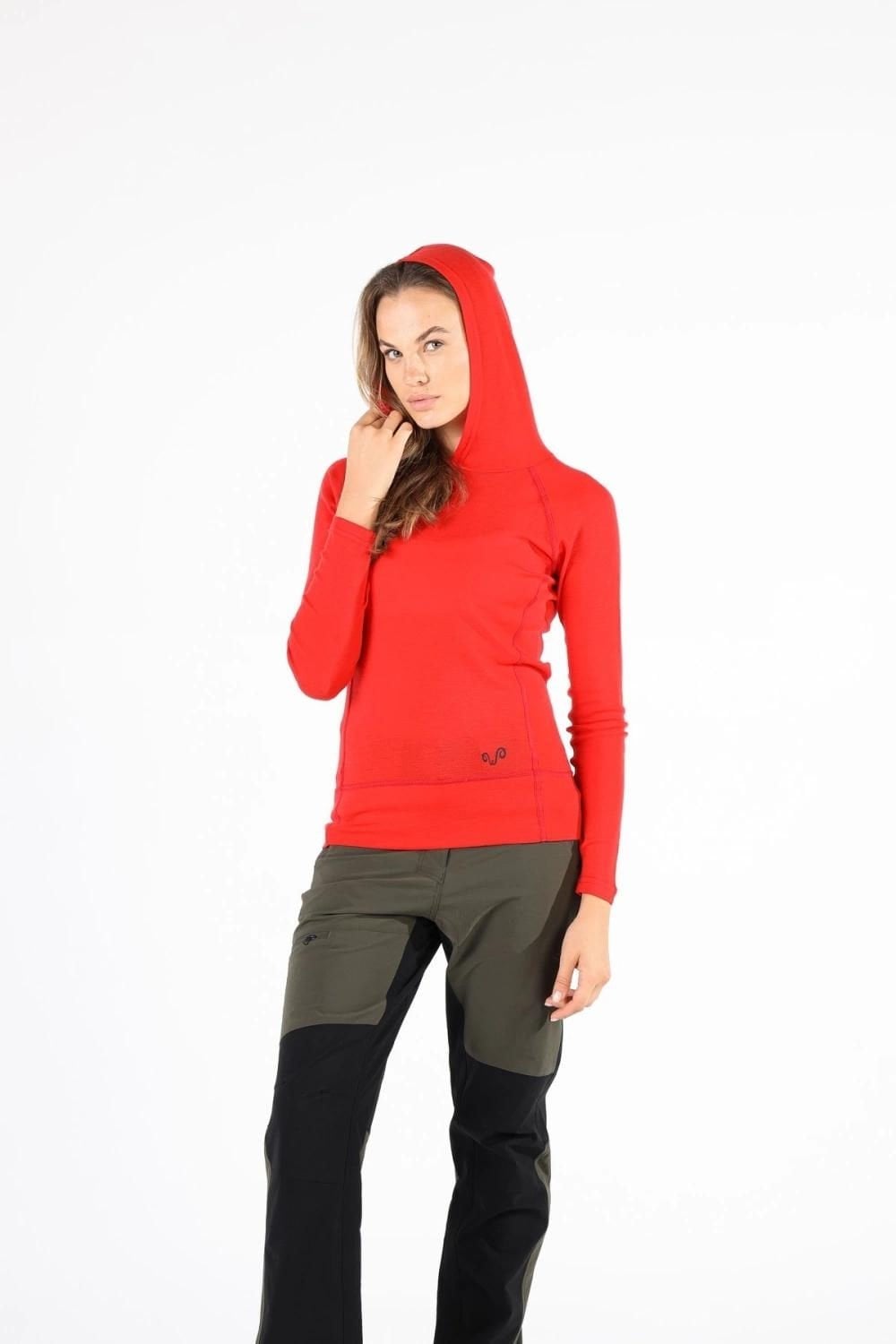 Woolona Sonatra Kırmızı Kapşonlu Uzun Kol