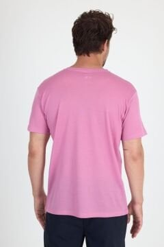 Woolona %100 Merinos Yünü Erkek T-Shirt Pembe