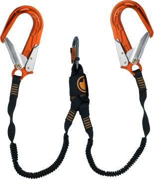 Skylotec Nanolink Flex Y Fs64 Alu Konnektörlü Şok Emicili Çift Kollu Lanyard EN 355 ANSI Z359 13