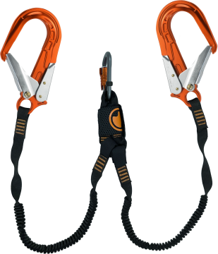 Skylotec Nanolink Flex Y Fs64 Alu Konnektörlü Şok Emicili Çift Kollu Lanyard EN 355 ANSI Z359 13