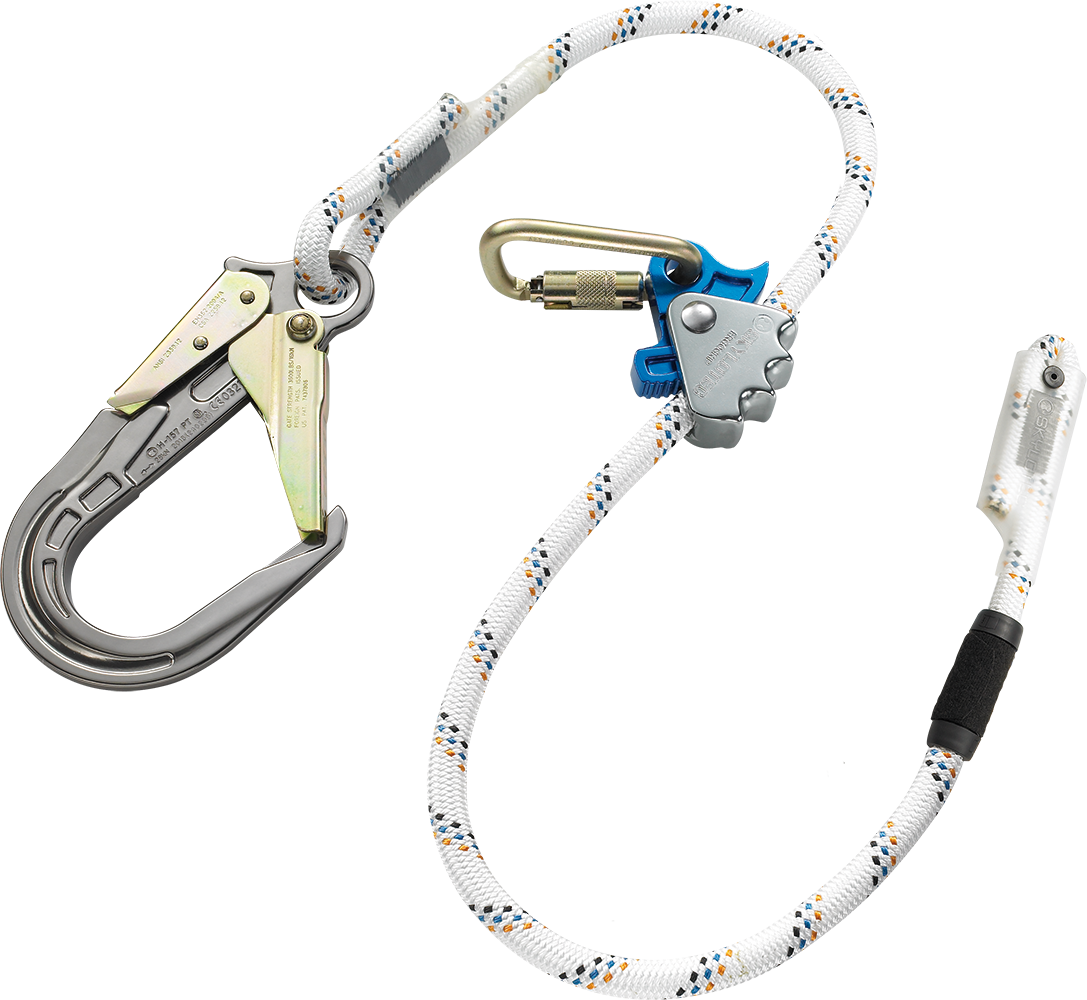 Skylotec Ergogrip SK16 FS64 Alu Steel D Tri Mavi Turuncu Siyah Beyaz Konumlandırma Halatı EN 358