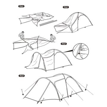 Naturehike Knight-3 +UPF50 3 Kişilik Kamp Çadırı