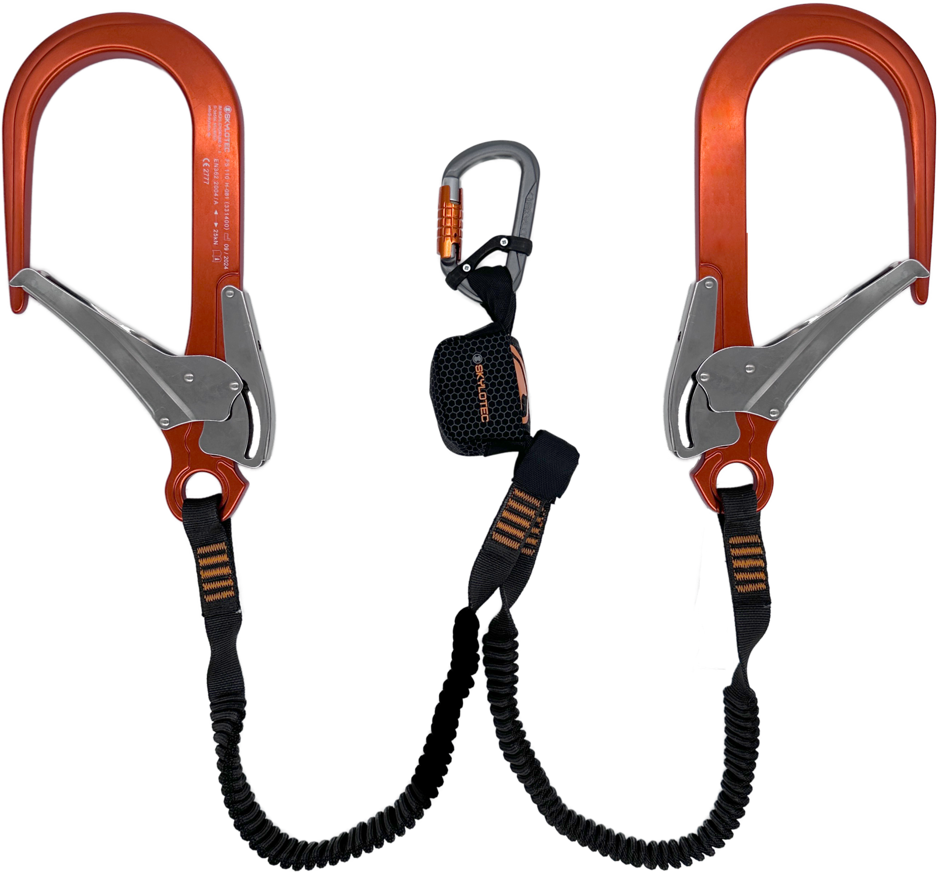 Skylotec Nanolink Flex Y Fs110 Konnektörlü Şok Emicili Çift Kollu Lanyard EN 355