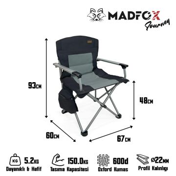 Madfox Journey Katlanır Kamp Sandalyesi