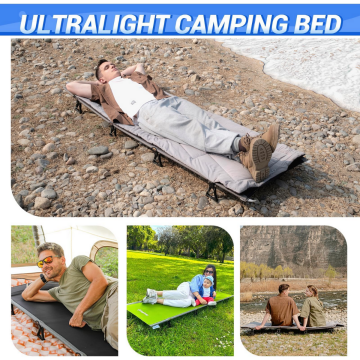 KingCamp Sequoia Ultralight Katlanır Kampet Portatif Yatak Blue/Blk